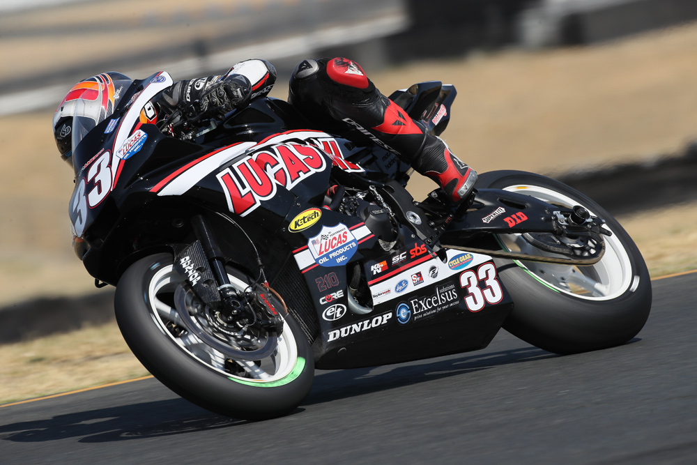 MotoAmerica Superbike privateer Kyle Wyman is one of the leading U.S. riders on Dymags.