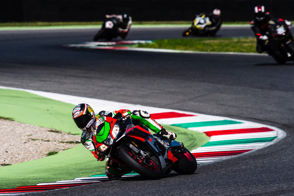Max Biaggi and Loris Capirossi at Aprilia Racers Days
