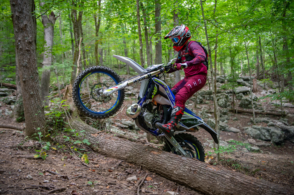 The Sherco 300 SE Factory 2-Stroke lives for stuff like this.