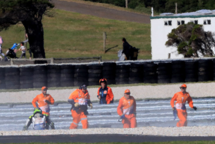 Crutchlow crash, Australian MotoGP 2018