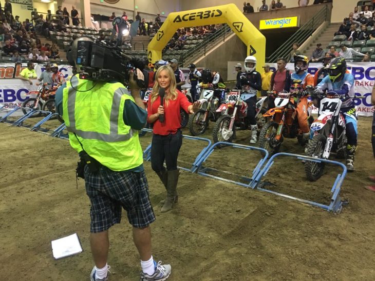 Kristen Beat and Jason Weigandt do a great job showcasing the EnduroCross action on beIN Sports. You can watch the Dever event on Thursday night at 9:00 pm EST.