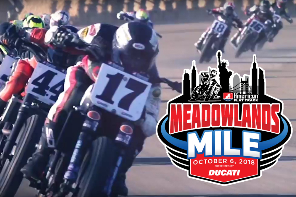 Ducati Presenting Partner of 2018 American Flat Track Meadowlands Mile