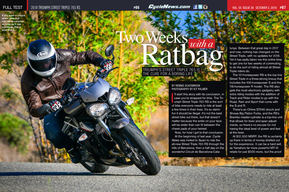 If you want a unique street bike that can carve canyons as easy as it can commute, the is your steed.
