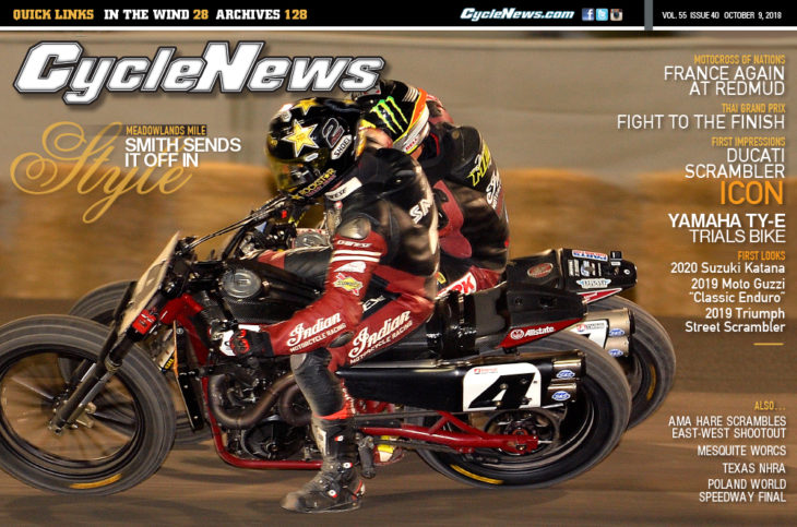 Cycle News magazine, #40, October 9, 2018