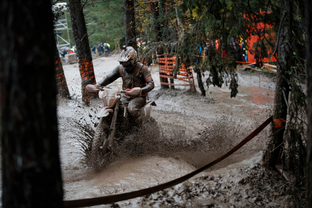 Nathan Watson successfully endured the cold, wet conditions to finish 15th.