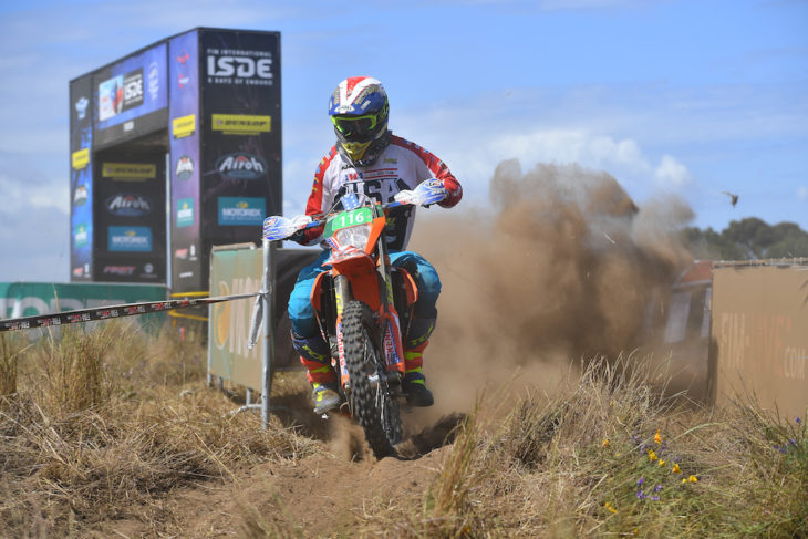 Steward Baylor at the ISDE in Chile.