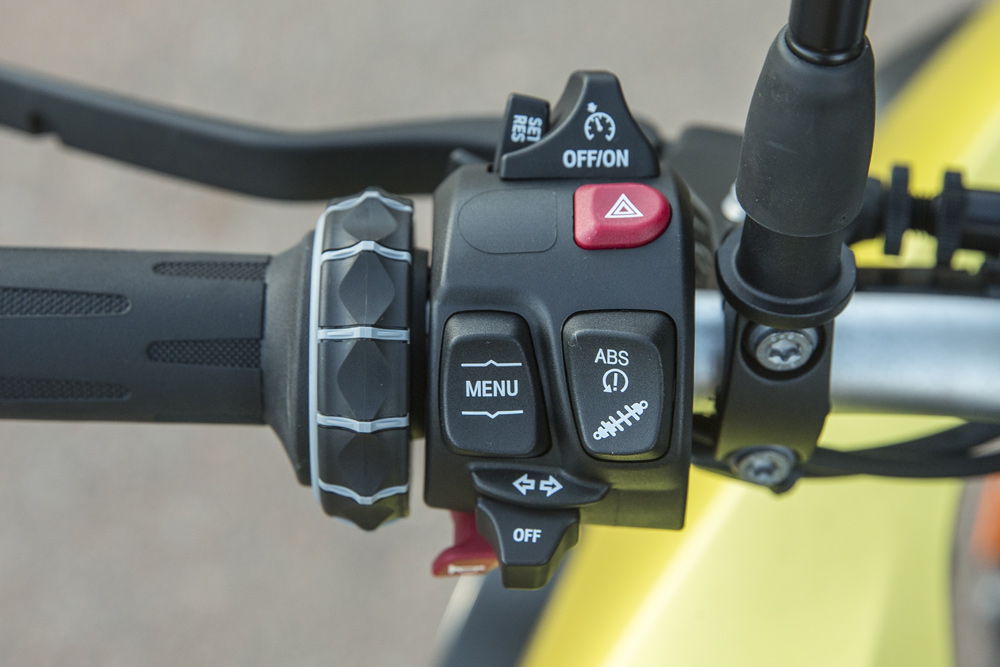 Mission control for all the electronic gizmos on the 750. It’s been this way for years with BMW motorcycles.