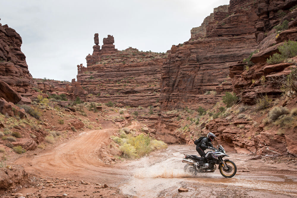Nowhere on earth has a landscape quite like this in Moab, and the F 850 GS is one of the best bikes on which to see it.