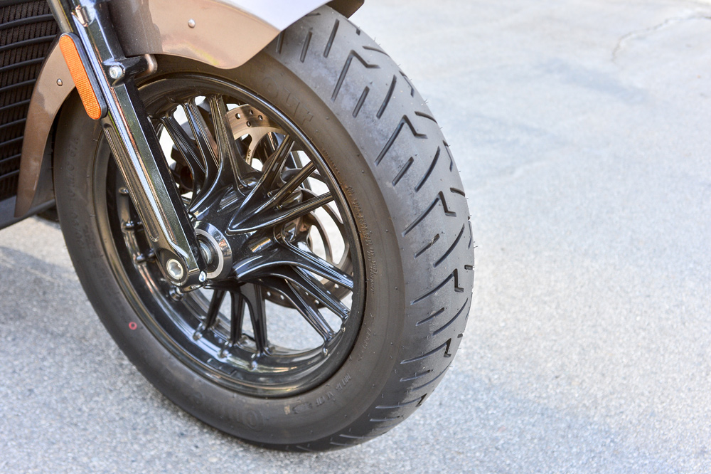 After more than 1000 miles, the ContiTours still look brand new.