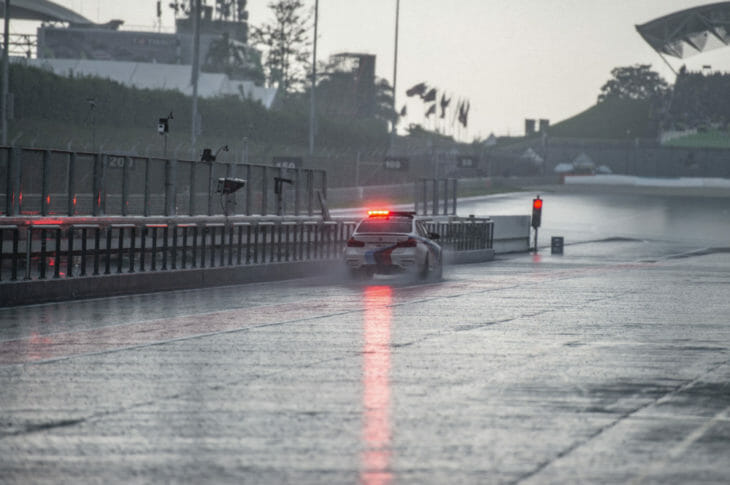 Safety car, rain, Malaysian MotoGP 2018