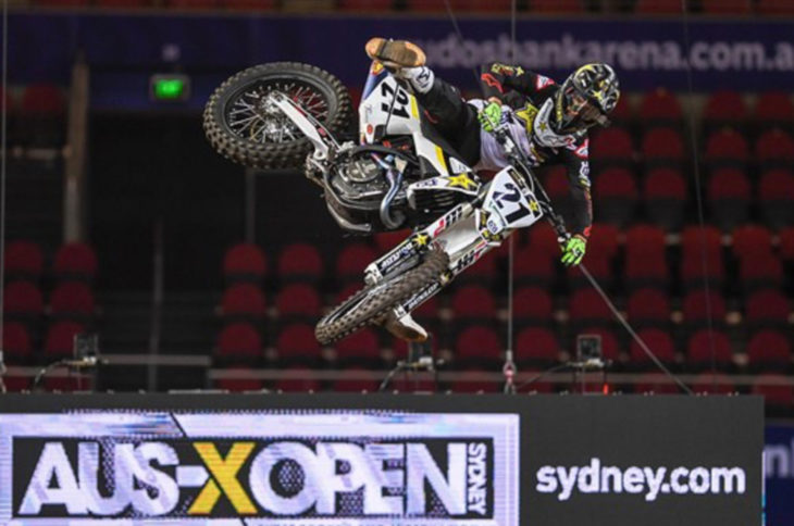 Jason Anderson won the 2018 AUS-X Open in Sydney.