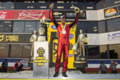 Matt Smith won the 2018 NHRA Pro Stock Motorcycle Championship.