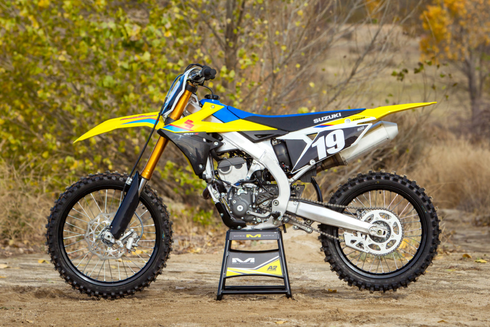Basically, the 2019 RM-Z250 got a ground up restoration, which includes trashing the previous air forks for new coil-spring forks.