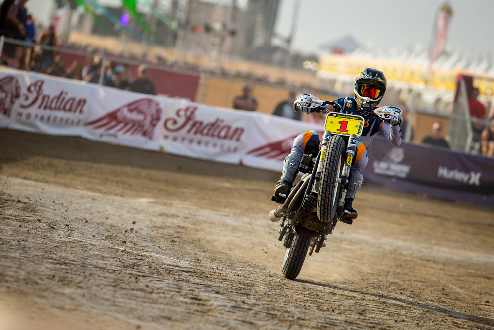 DiBrino’s XG750 is a weapon, and he uses it to good effect in the Super Hooligan Championship.