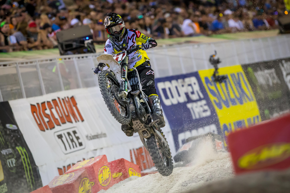 Jason Anderson might’ve flown under the radar going into the 2018 supercross series, but he was flying high when it was all over.