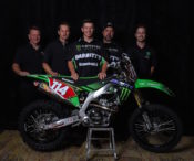 Josh Strang and the new Babbitts/Monster Energy/Kawasaki Team Green off-road team.