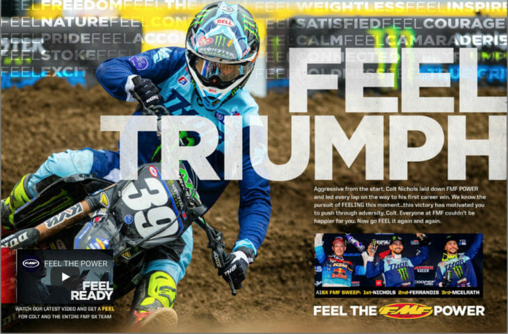 FMF Racing Cycle News Advertisement