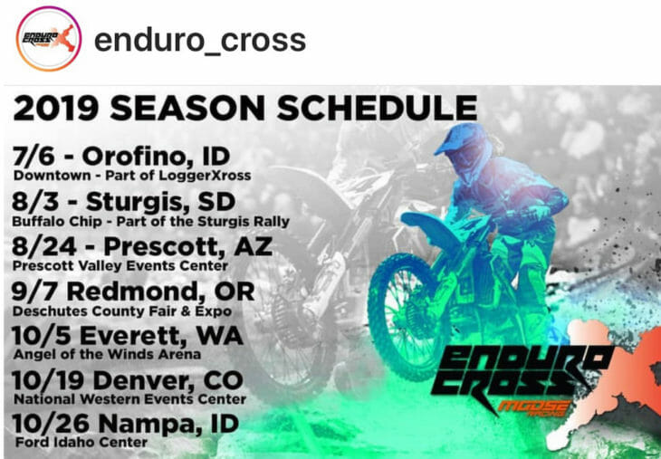 2019 AMA EnduroCross Championship announced