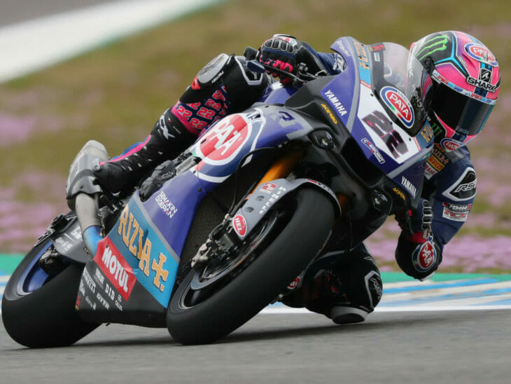Alex Lowes topped world superbike testing at Jerez.