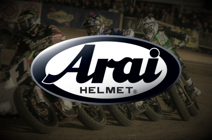 Arai is official Helmet of American Flat Track for the second consecutive year