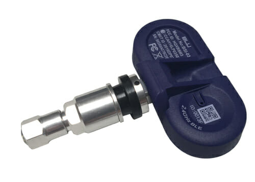 The BLU TPMS tire-pressure monitoring system provides riders with vital tire information in near real-time.