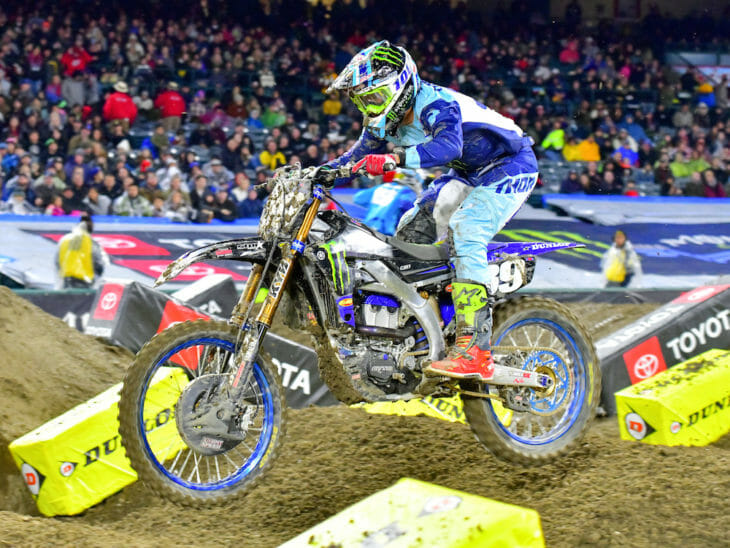 Colt Nichols won the 250SX class at Anaheim I Supercross.