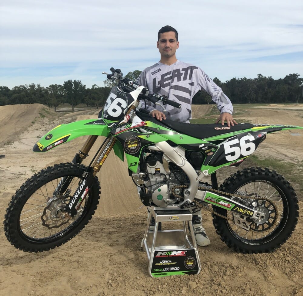 Lorenzo Locurcio will take on his third year racing the Monster Energy AMA Supercross Series.
