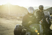 The all-new Shoei GT-Air II sport-touring helmet has a drop down shield and is intercom-ready