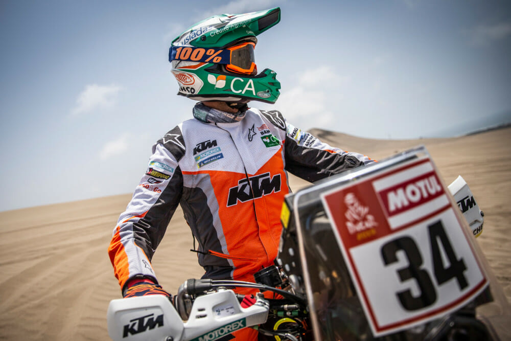 Mario Patrao, riding for the factory team for the first time, plans to crack the top-10 of the Dakar.