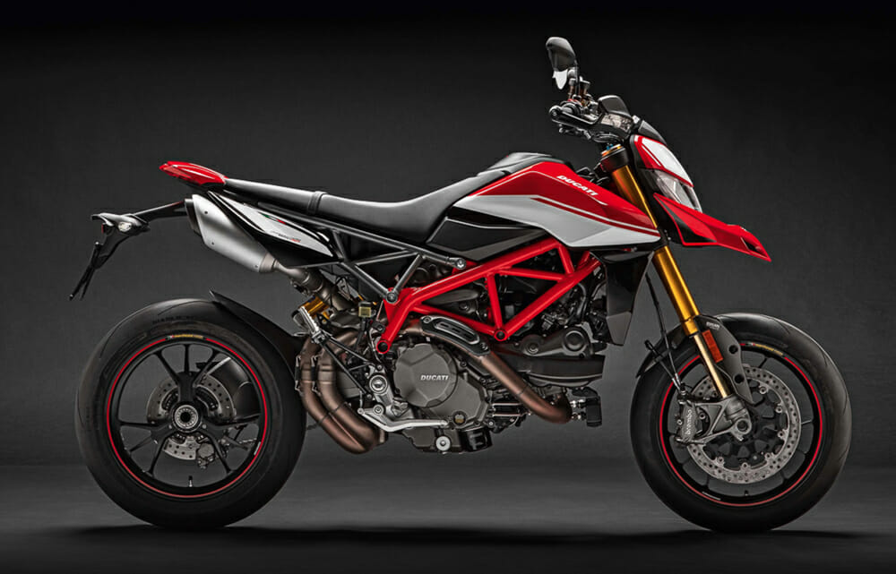 The 2019 Ducati Hypermotard 950 has an MSRP of $13,295.