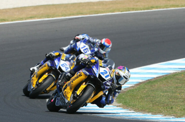 2019 Australia WorldSBK Results, WorldSSP Race Krummenacher leads Caricasulo and Cluzel