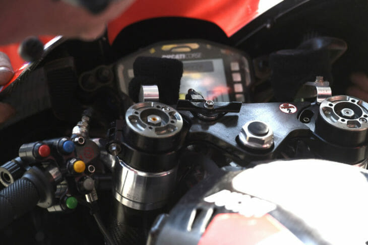 2019 MotoGP Test Results Ducati MotoGP test machine holsehot device