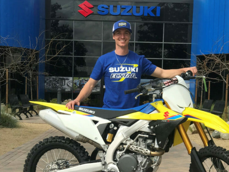 Chad Cose to ride 2019 AFT Singles class aboard a Suzuki.