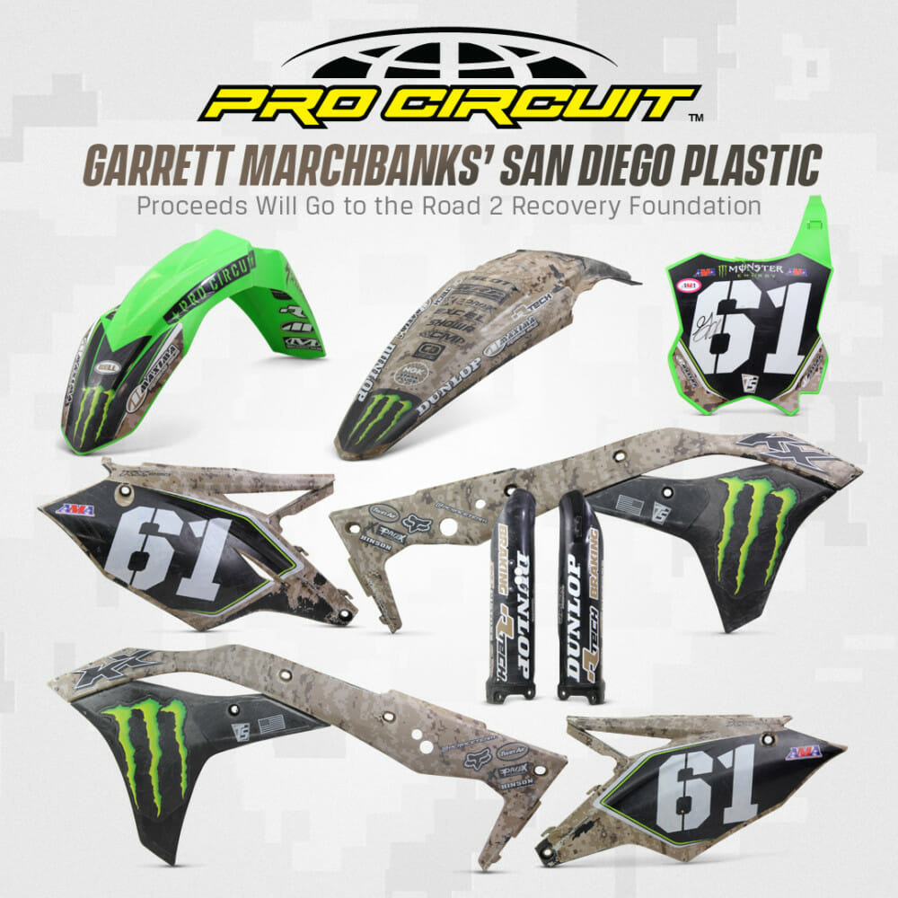 Monster Energy Pro Circuit Kawasaki Race-Winning Plastic from San