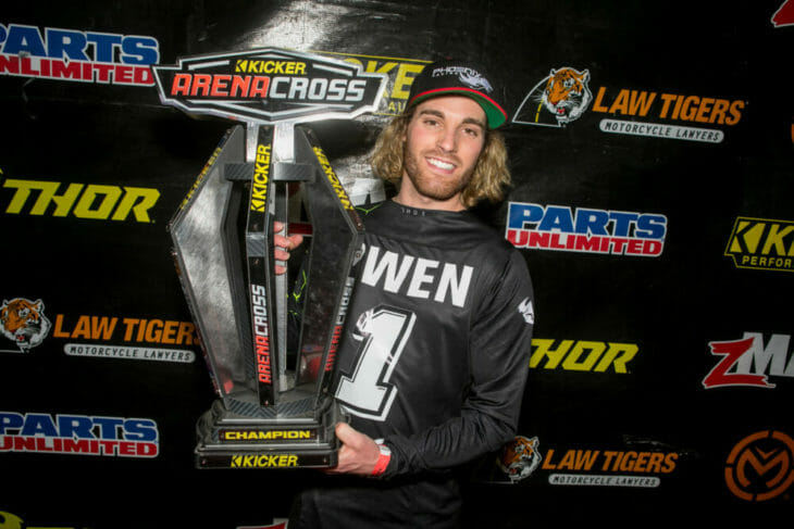 Jace Owen and Pirelli Scorpion MX Tires Clinch Arenacross Championships in Salt Lake City