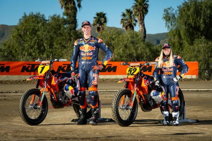 Red Bull KTM Launched its Factory Flat Track Effort today in Perris, California