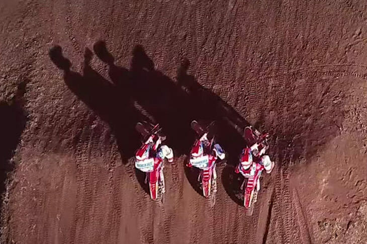 Team HRC's Tim Gajser, Brian Bogers and Calvin Vlaanderen are ready for the 2019 MXGP World Championships