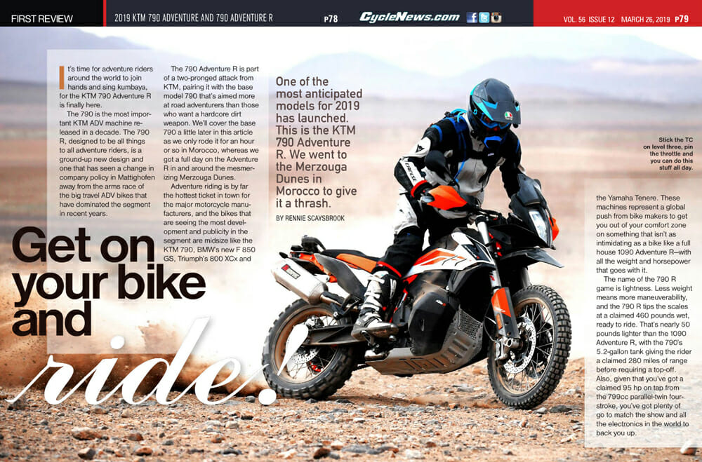 This is the KTM 790 Adventure R, the most important KTM ADV machine released in a decade.