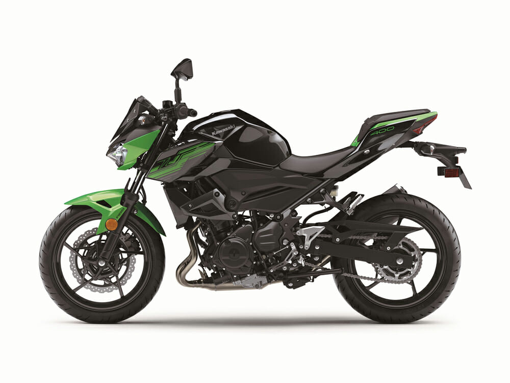 Specifications for the 2019 Kawasaki Z400 ABS are practically the same as the 2018 Kawasaki Z400.