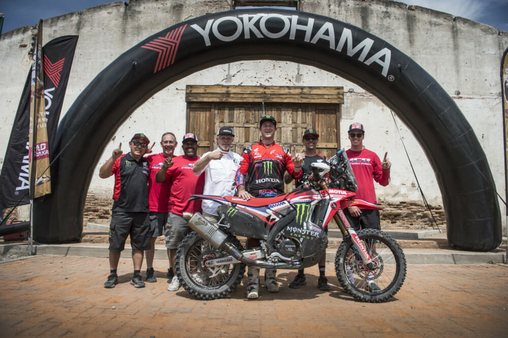 Monster Energy Honda Team’s American rider Ricky Brabec claimed victory in the Sonora Rally after dominating the race held in the desert of north-western Mexico.