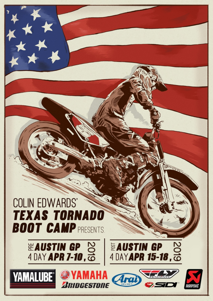 Colin Edwards’ Texas Tornado Boot Camp Announces Remaining 2019 Schedule