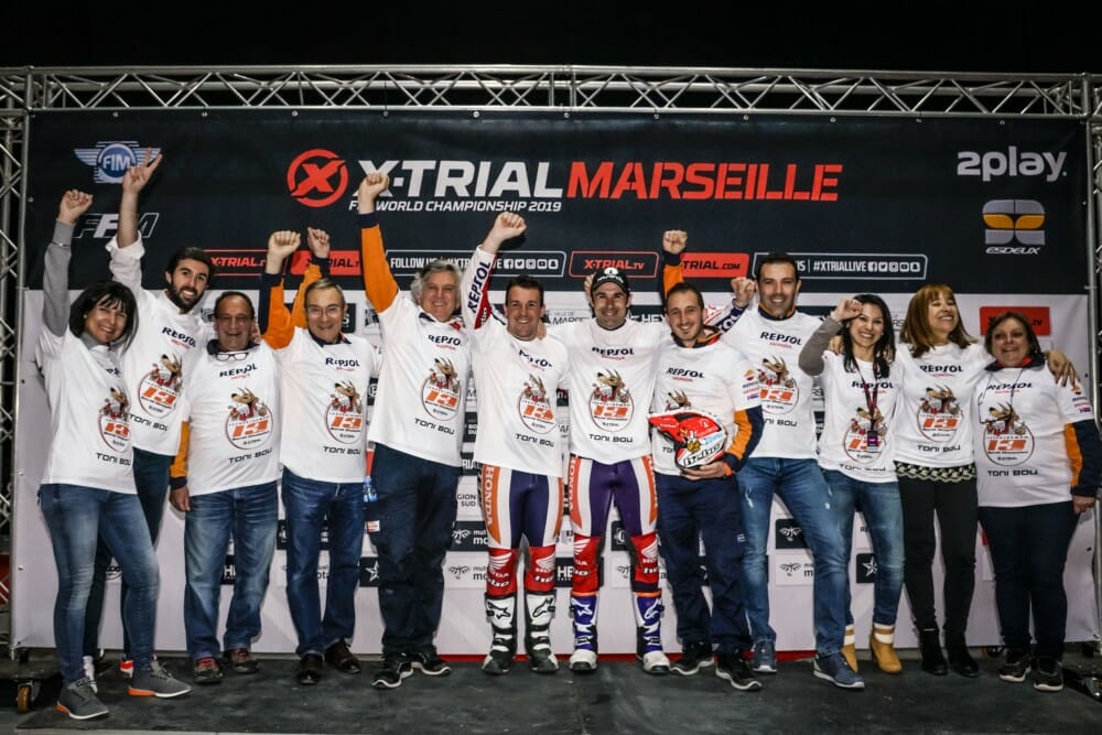 Repsol Honda Team rider Toni Bou has just been proclaimed 2019 FIM X-Trial World Champion