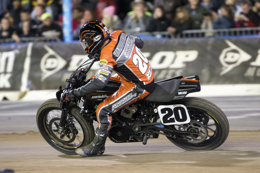 The 2014 AMA Pro GNC2 Twins champion, Jarod Vanderkooi won his first pro event on the Springfield Mile.