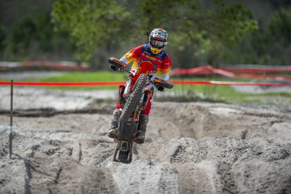 FMF KTM Factory Racing’s Kailub Russell claimed his second-straight victory over the weekend at Round 2 of the 2019 Full Gas Sprint Enduro Series at Moccasin Creek in Blackshear, Georgia.