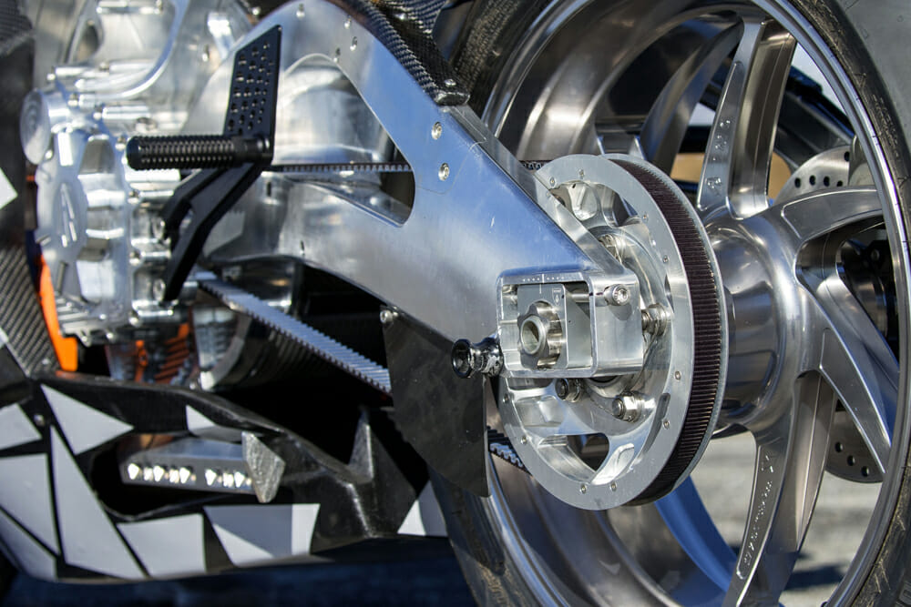 Lightning Strike Prototype's swingarm