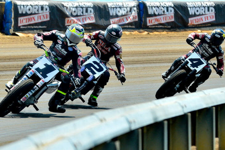 Jared Mees (1) racing in 2019 AFT Twins Championship.
