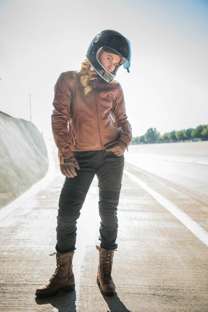 For 2019, RSD women’s collection takes the lead. The Roland Sands Design Spring 2019 Collection includes jackets, footwear, riding pants, a vest and gloves.