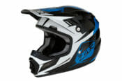 The new Z1R Rise Ascent Youth helmet is aimed at youth riders between kids and adult sized helmets. This is the Blue model.