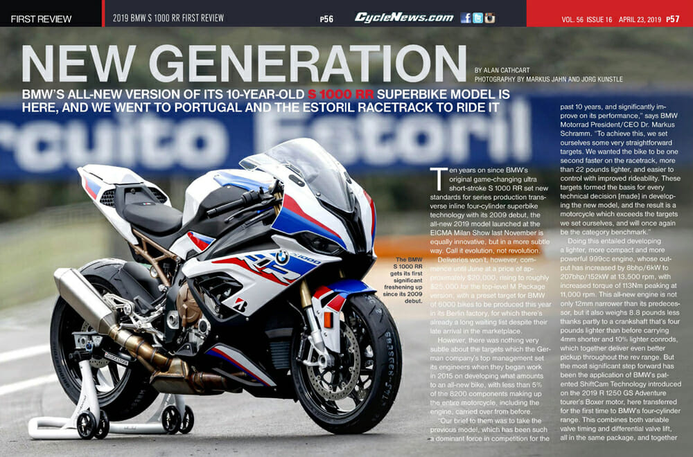 The 2019 BMW S 1000 RR gets its first significant freshening up since its 2009 debut.