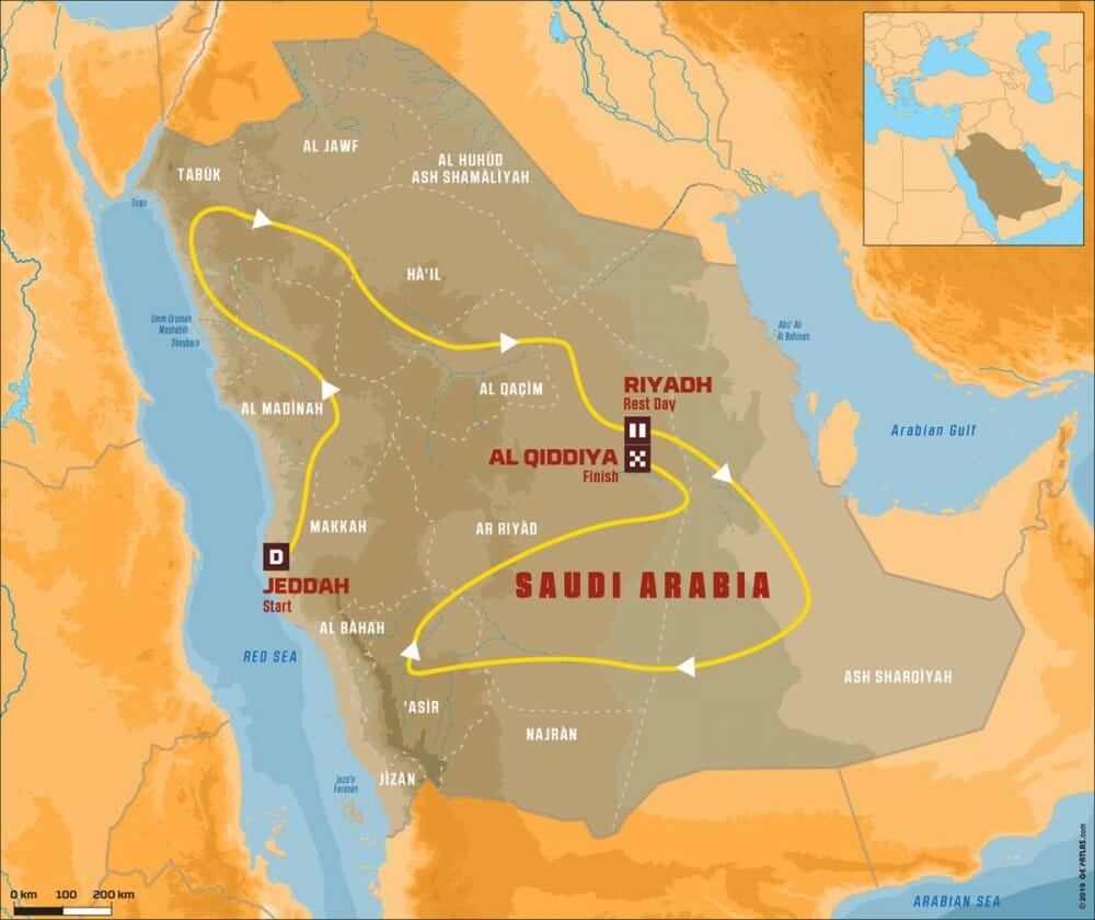 Monster Energy Honda with the 2020 Dakar Rally in Saudi Arabia